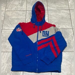 Mitchell & Ness New York Giants NFL Throwback Puffer Jacket Men’s M Fits L